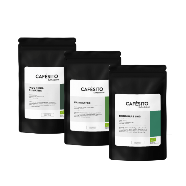 Probierset Sortenreine Bio-Kaffees DE-ÖkO-039