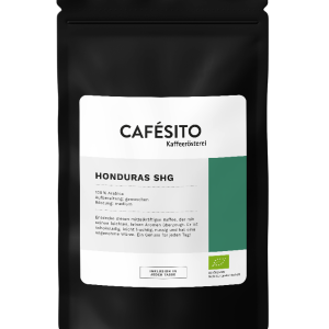 Schwarze Veraackung sortenreiner Honduras Bio Kaffee von Cafésito